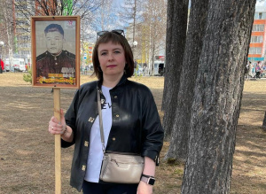 О своем дедушке – герое Великой Отечественной войны в проекте #КалендарьПобеды рассказывает  Ирина Коковина, медицинская сестра участковая 