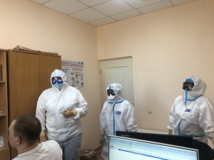 В учреждении прошли тактико-специальные учения легендой которых стала диагностика у пациента инфекционного заболевания - холеры